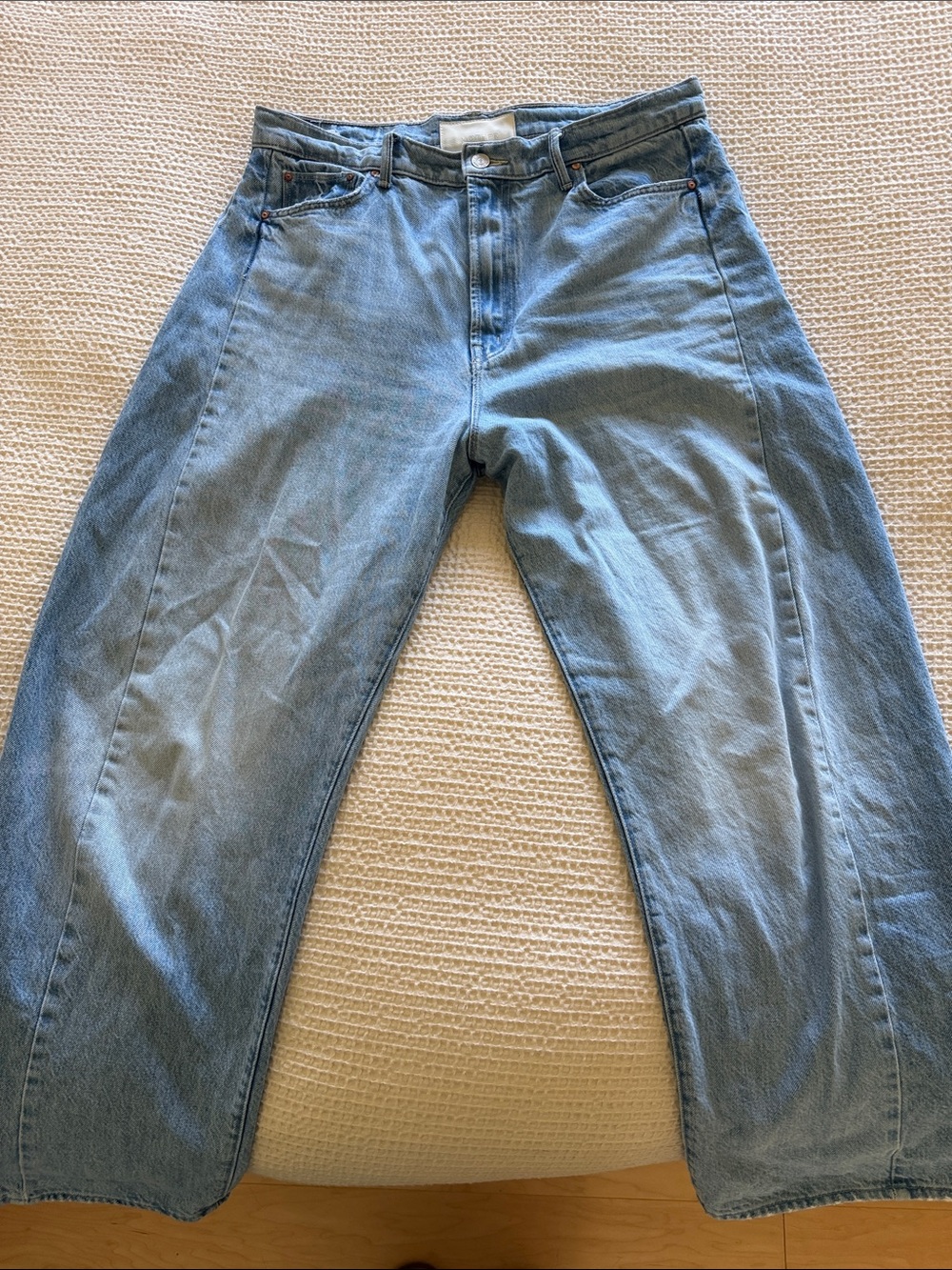 Mother half pipe flood jeans